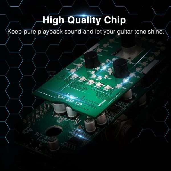 Guitar Looper Pro, Pedal Effect Pedal with Built-in LED Display Tuner Function, 9 Loops, 40 minutes Record Time - Image 6