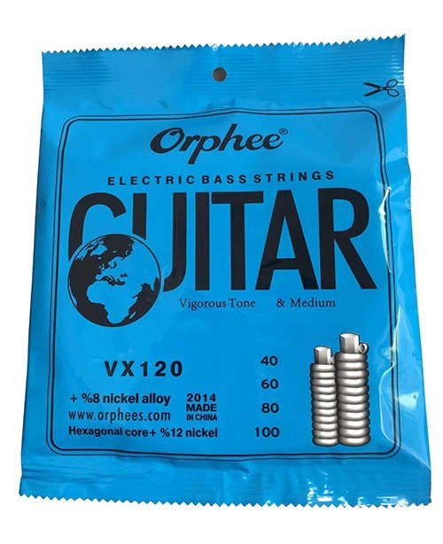 Orphee VX120 4pcs. Electric Bass Guitar Strings Hexagonal Core Steel Nickel Alloy (0.040- 0.100) - Image 4