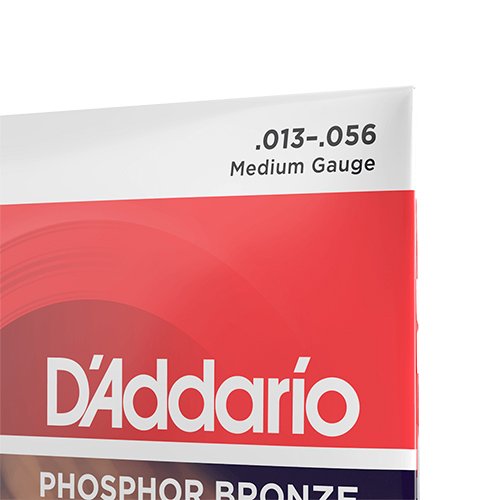 D’Addario EJ17 / 13-56 Medium Acoustic Guitar Strings (Phosphor Bronze) - Image 4
