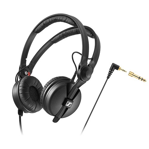Sennheiser Professional Audio HD 25 Wired On Ear Headphones, Ideal monitoring headphones for cameramen and DJs