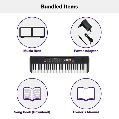 Yamaha PSR-F52 Portable Keyboard with 61 Keys